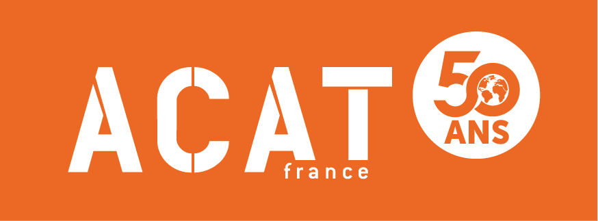 Logo du 50eme anniversaire de l'ACAT-France